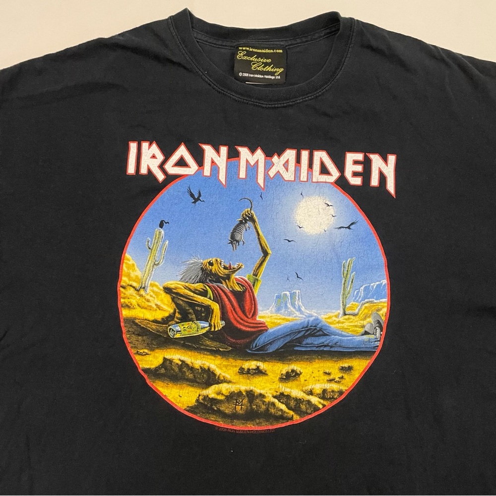 Iron Maiden Somewhere Back In Texas T Shirt Size XL 2008